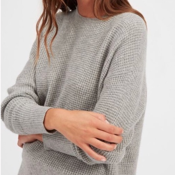 Jcrew Warmspun Waffle Knit Sweater Size 